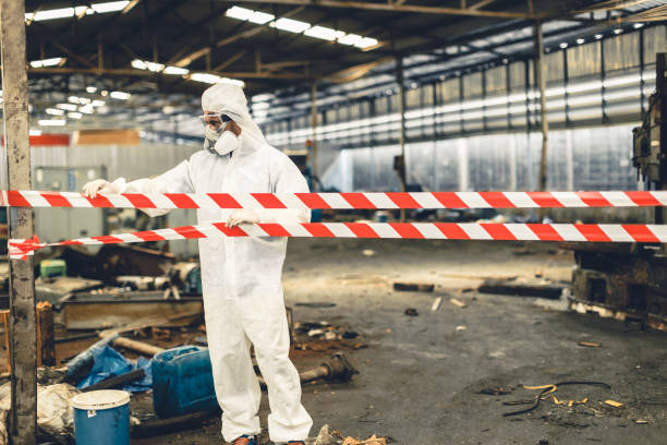 Professional Infectious Disease Decontamination technician working in Cooksville, MD